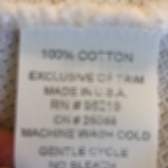 VEST open front longer length hits mid thigh. White 100% cotton NWT - Picture 8 of 9